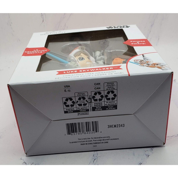 Hallmark Star Wars Luke Skywalker Ornament - Swings & Sways! - NIB - Picture 9 of 9